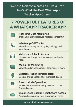 7 Powerful Features of a WhatsApp Tracker App