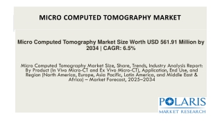 Micro Computed Tomography Market