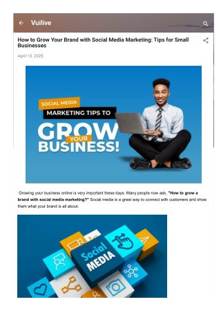 How to Grow Your Brand with Social Media Marketing Tips for Small Businesses