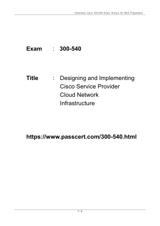 Cisco 300-540 SAUTO Exam Dumps PDF – Real Software Automation Practice Questions