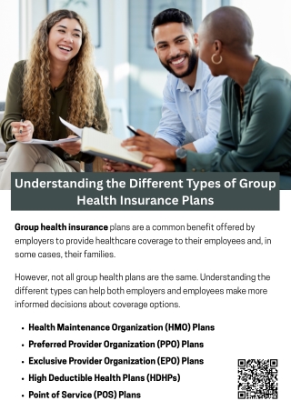 Understanding the Different Types of Group Health Insurance Plans