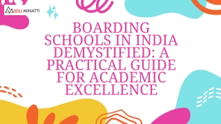 Boarding Schools in India Demystified A Practical Guide for Academic Excellence
