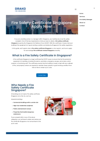 Fire Safety Certificate Singapore: Everything You Need to Know in 2025