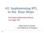 2. Implementing RTI, in Six Easy Steps