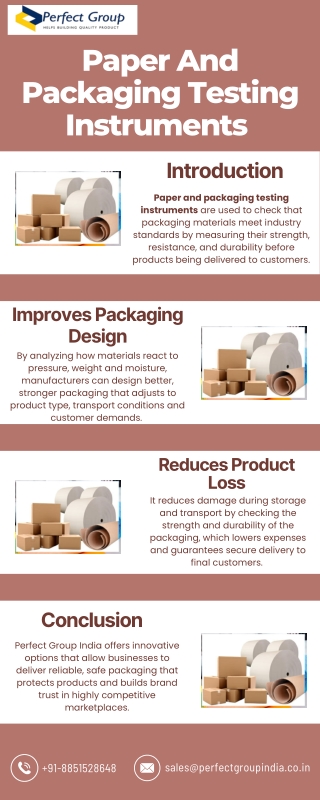 Paper And Packaging Testing Instruments