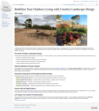 Redefine Your Outdoor Living with Creative Landscape Design