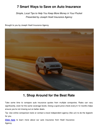 7 Ways To Save Money On Car Insurance