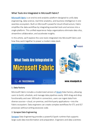Best Microsoft Fabric Online Training Institute | Hyderabad