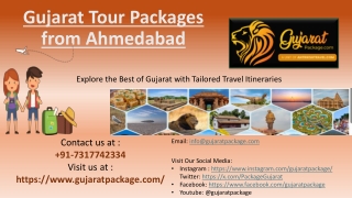 Gujarat Tour Packages from Ahmedabad – Best Deals on 2025 Trips & Holidays