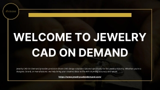 Welcome to Jewelry CAD On Demand