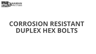 Duplex Hex Bolts