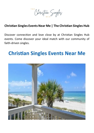 Christian Singles Events Near Me