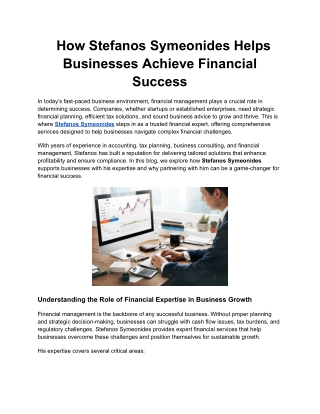 How Stefanos Symeonides Helps Businesses Achieve Financial Success (3)
