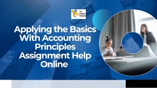 Applying the Basics With Accounting Principles Assignment Help Online