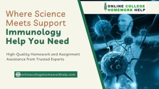 Immunology Assignment Help Guide | Expert Support for Academic Success