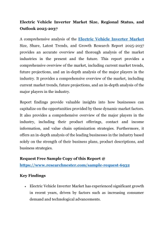Electric Vehicle Inverter Market