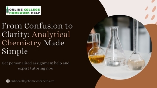 Analytical Chemistry Assignment Help Guide | Boost Your Grades