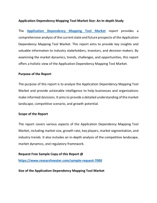 Application Dependency Mapping Tool Market Size: An In-depth Study