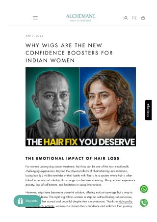 Why Wigs Are the New Confidence Boosters for Indian Women