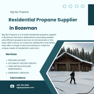 Residential Propane Supplier in Bozeman  Big Sky Propane