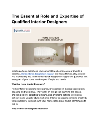Home interior designers in Nagpur