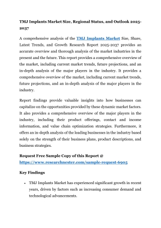 TMJ Implants Market