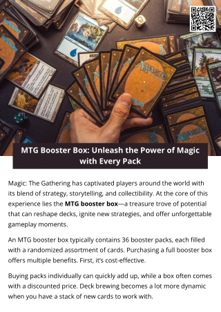 MTG Booster Box: Unleash the Power of Magic with Every Pack
