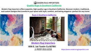 Quality Rugs in Southern California