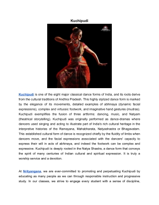 Kuchipudi | Nrityangana