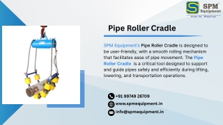Pipe Roller Cradle Supplier in India
