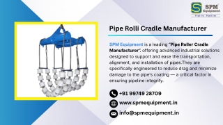Pipe Rolli Cradle Manufacturer in India