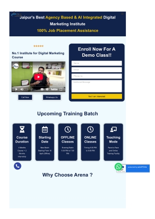 Best Digital Marketing Course in Jaipur – 100% Practical Training   Certificatio