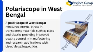 Polariscope in West Bengal