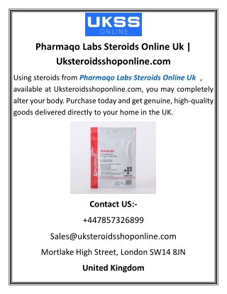 Pharmaqo Labs Steroids Online Uk Uksteroidsshoponline