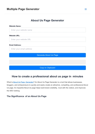 about-us-page-generator