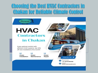 Choosing the Best HVAC Contractors in Chakan for Reliable Climate Control
