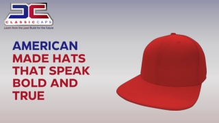 American-Made Hats That Speak Bold and True!