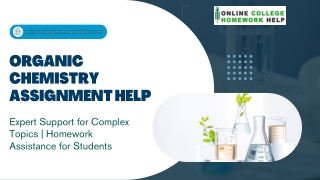 Organic Chemistry Assignment Help Guide – Everything Students Need to Know