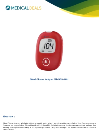 Blood-Glucose-Analyzer-MD-BGA-1001