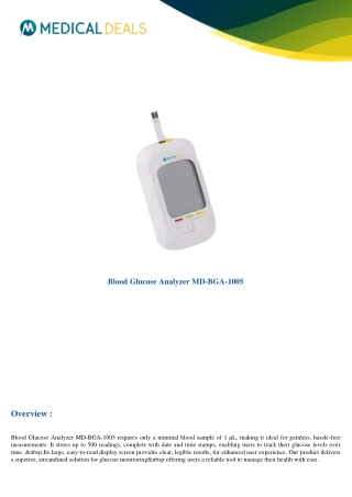 Blood-Glucose-Analyzer-MD-BGA-1005