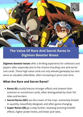 The Value Of Rare And Secret Rares In Digimon Booster Boxes