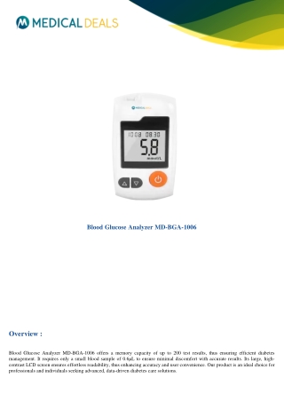 Blood-Glucose-Analyzer-MD-BGA-1006