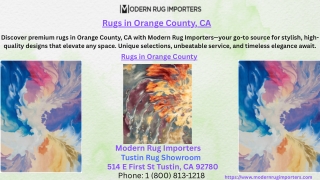 Rugs in Orange County, CA