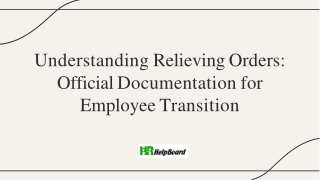 relieving order meaning