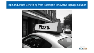 Top 5 Industries Benefiting from Roofsign Innovative Signage Solution