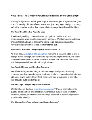 NovaTales_ The Creative Powerhouse Behind Every Great Logo