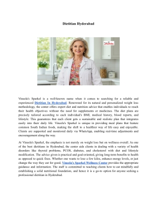 Dietian Near Me | Vineela’s Sparkel Wellness Center