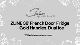 ZLINE Autograph French Door Refrigerator with Dispenser