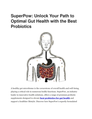 SuperPow - Optimal Gut Health with the Best Probiotic Supplements
