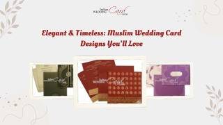 Elegant & Timeless Muslim Wedding Card Designs You’ll Love